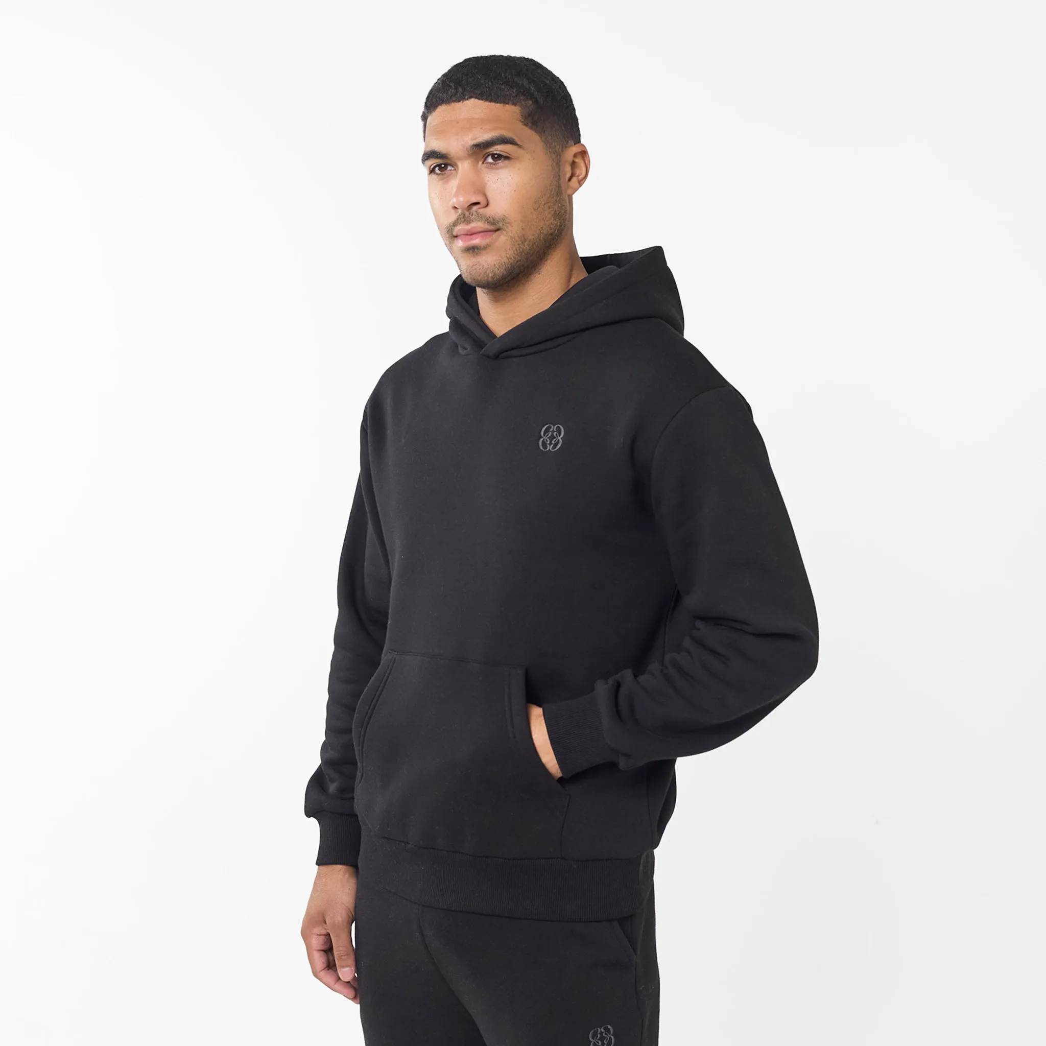 Embroidered Icon Hoodie | Black