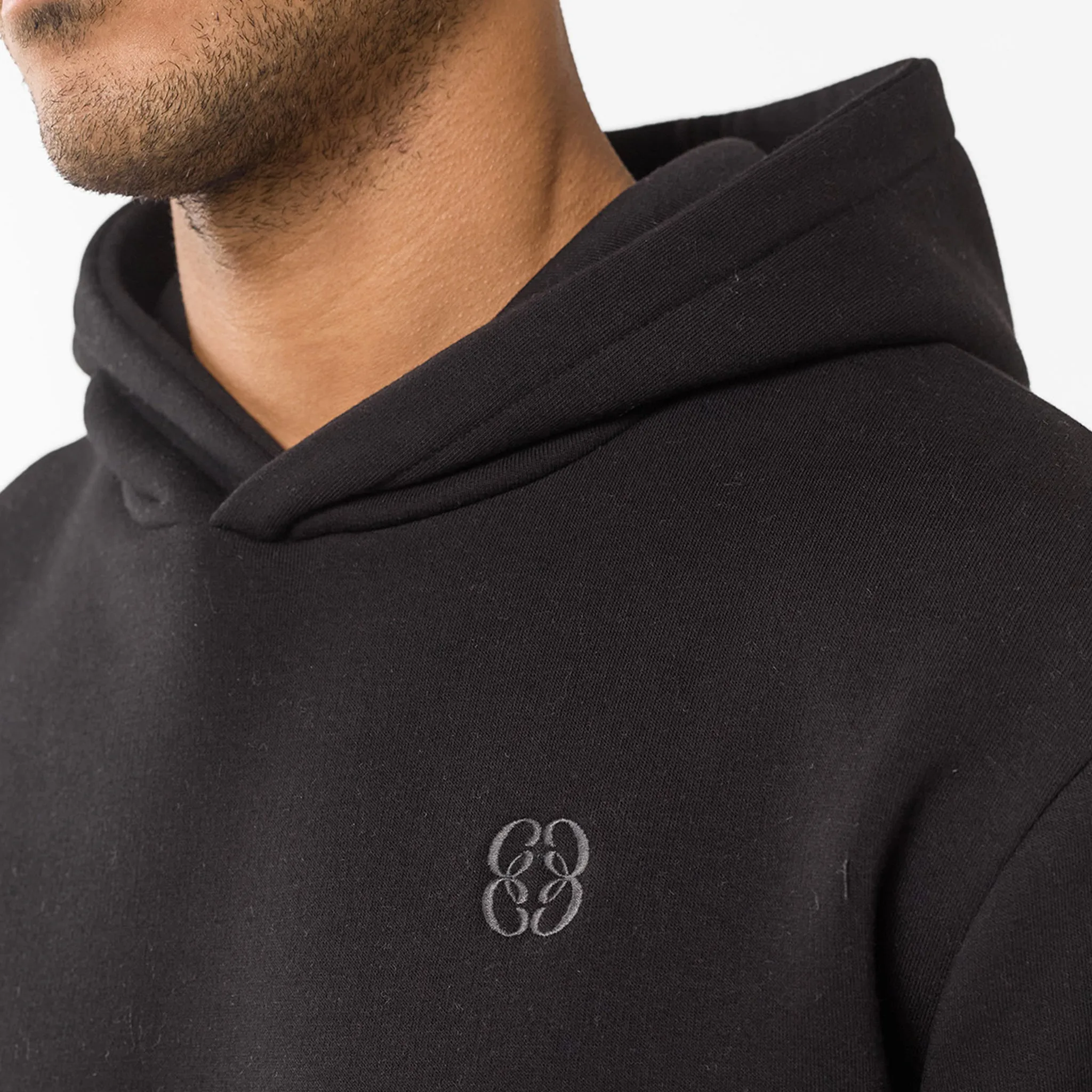 Embroidered Icon Hoodie | Black