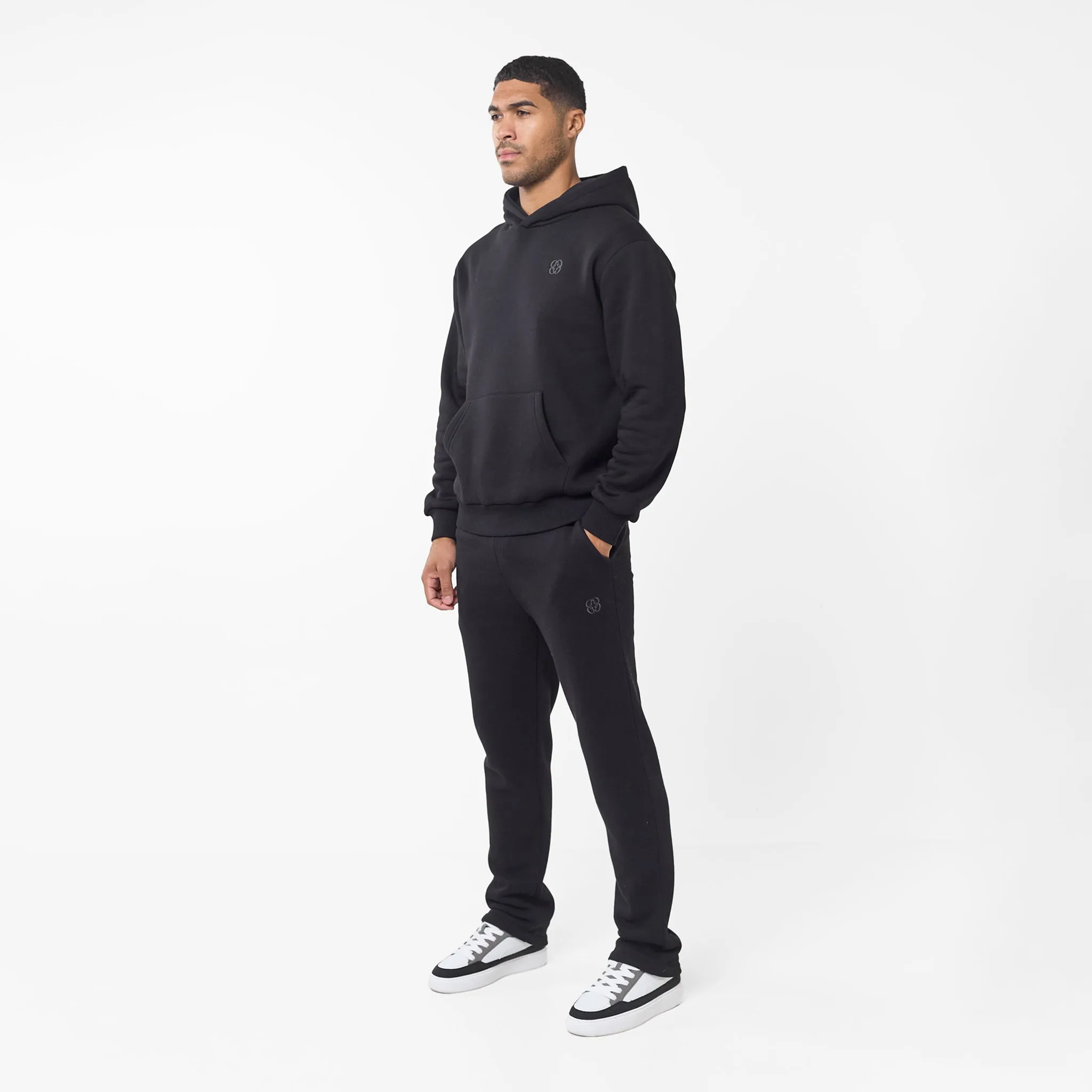 Embroidered Icon Hoodie | Black
