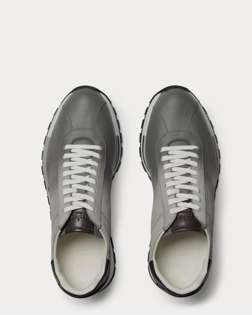 Fast Track Torino Suede and Leather  Light gray low top sneakers