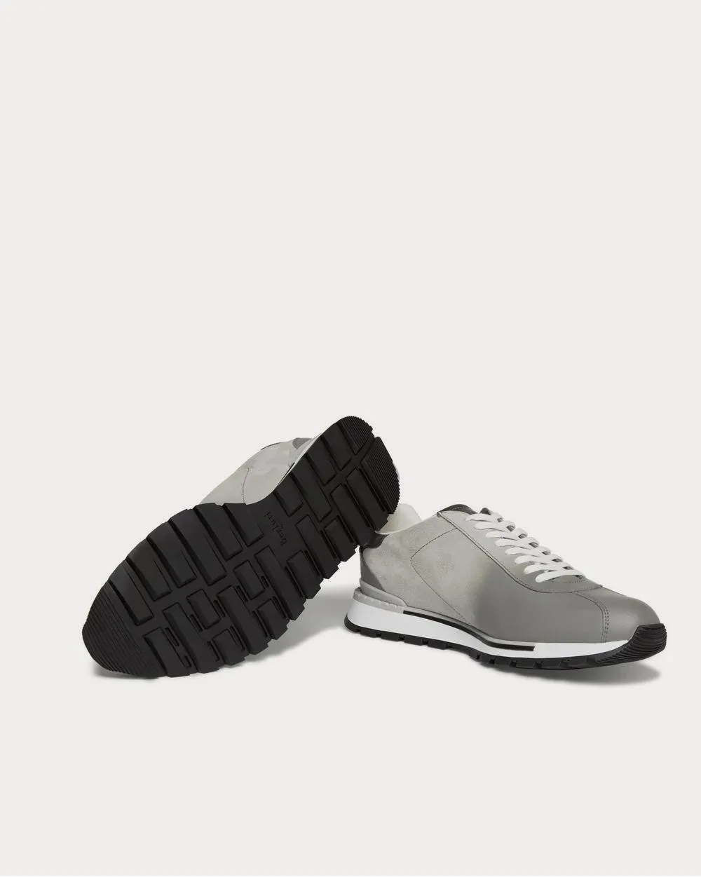 Fast Track Torino Suede and Leather  Light gray low top sneakers