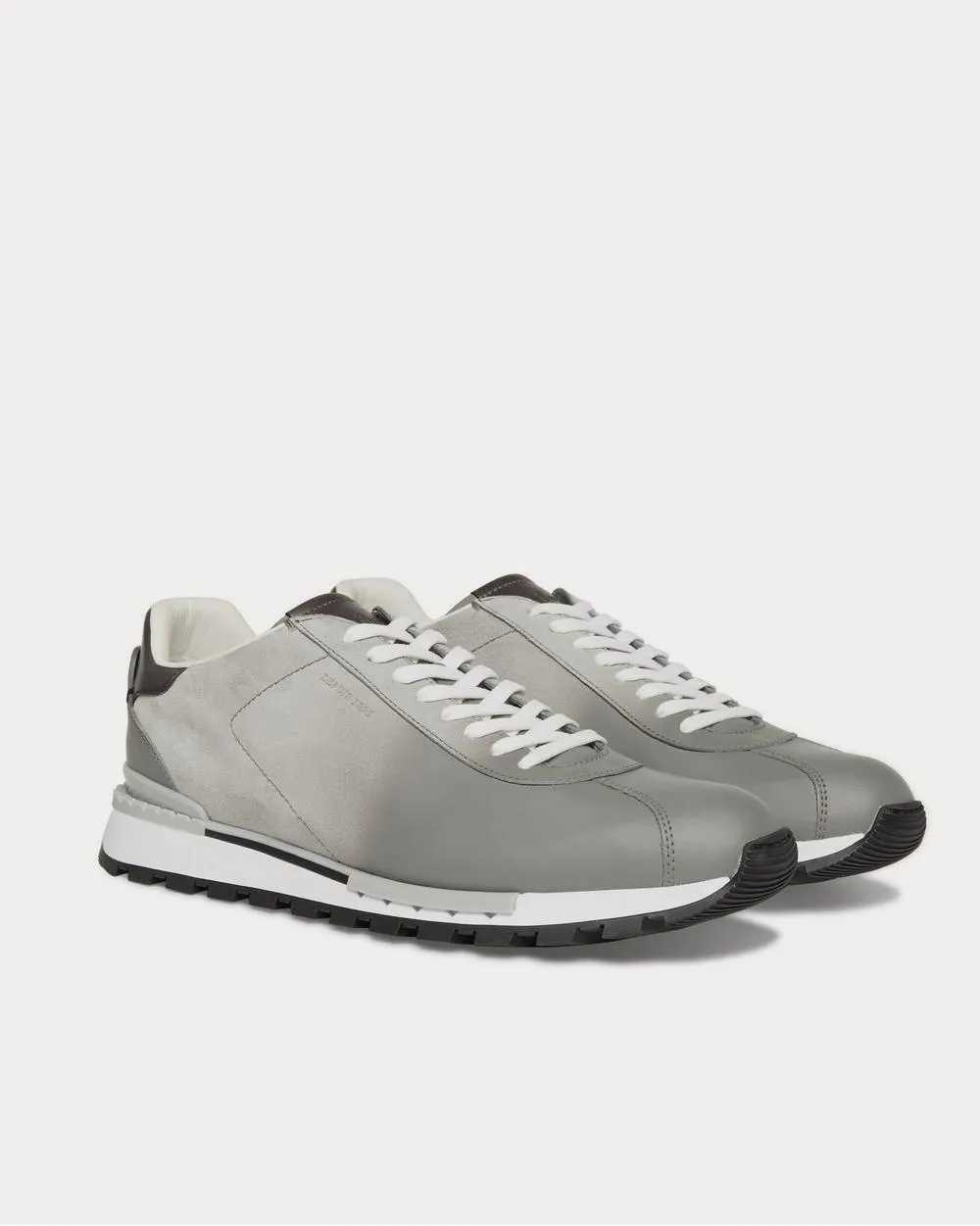Fast Track Torino Suede and Leather  Light gray low top sneakers
