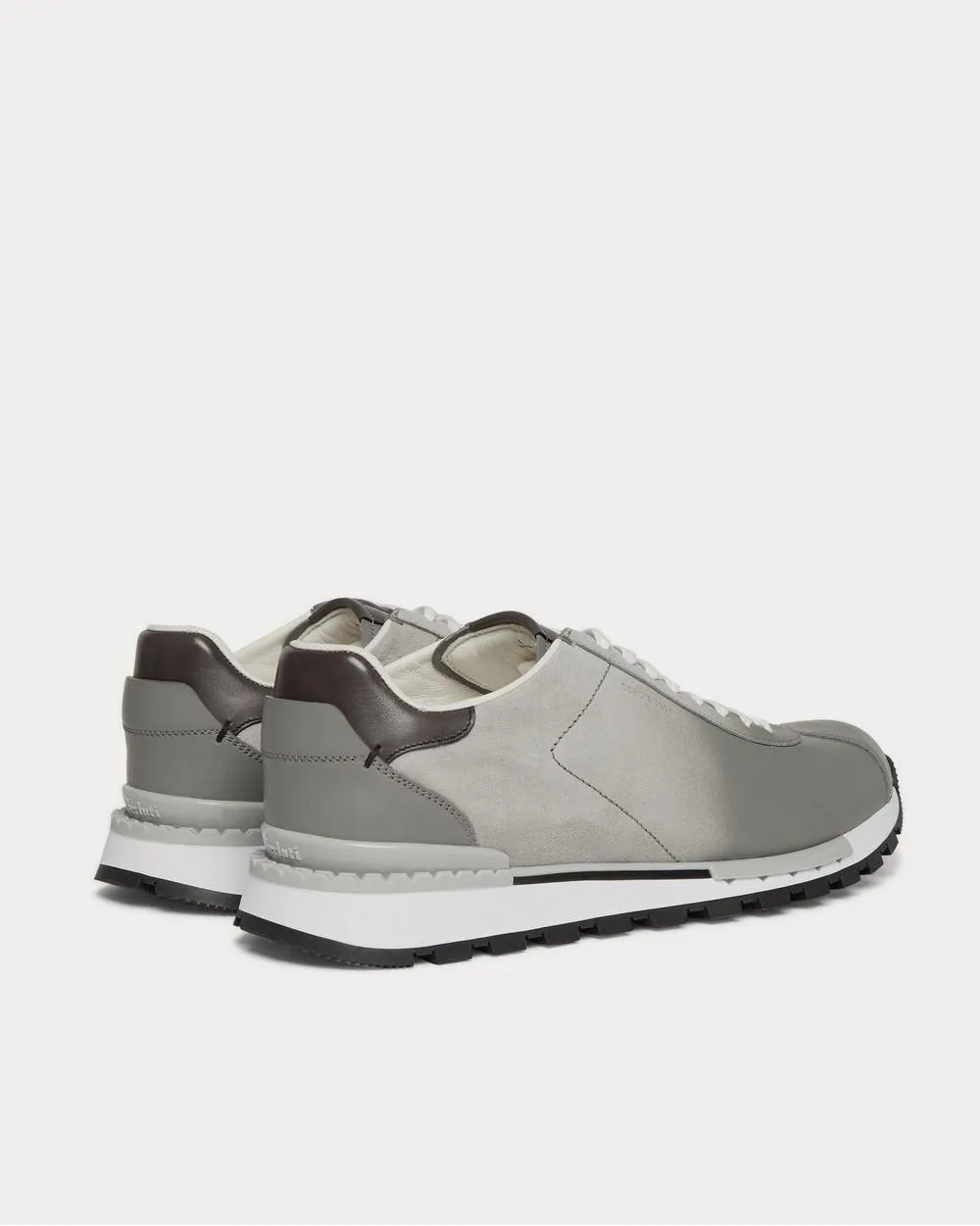 Fast Track Torino Suede and Leather  Light gray low top sneakers