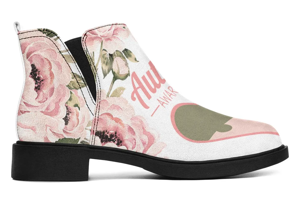 Floral Autism Awareness Neat Vibe Boots