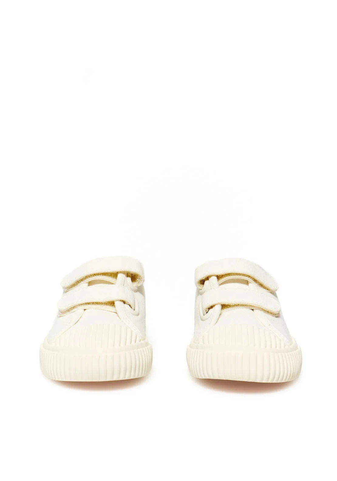 Floral-print trainers - Cream