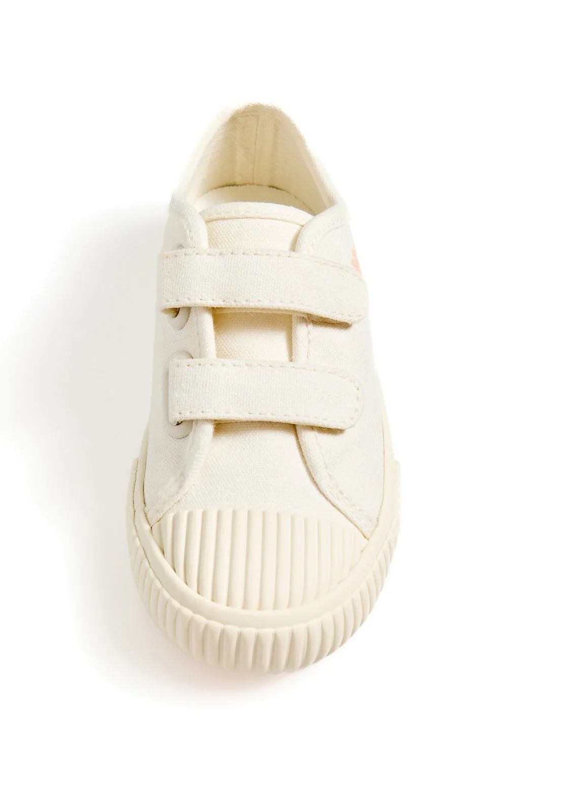 Floral-print trainers - Cream
