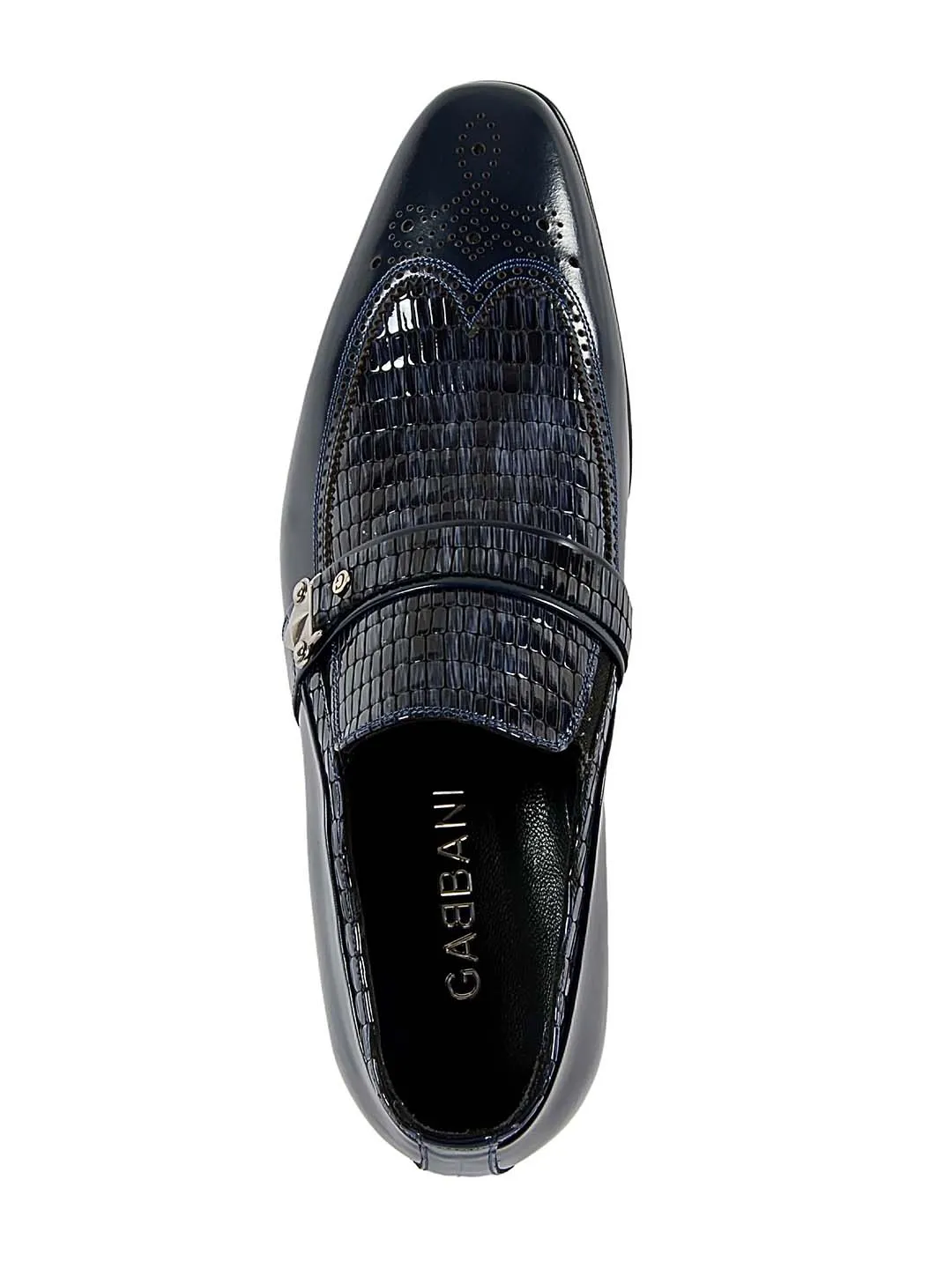 Franco Gabbani Patent Leather Blue Dress Shoe By HITZ