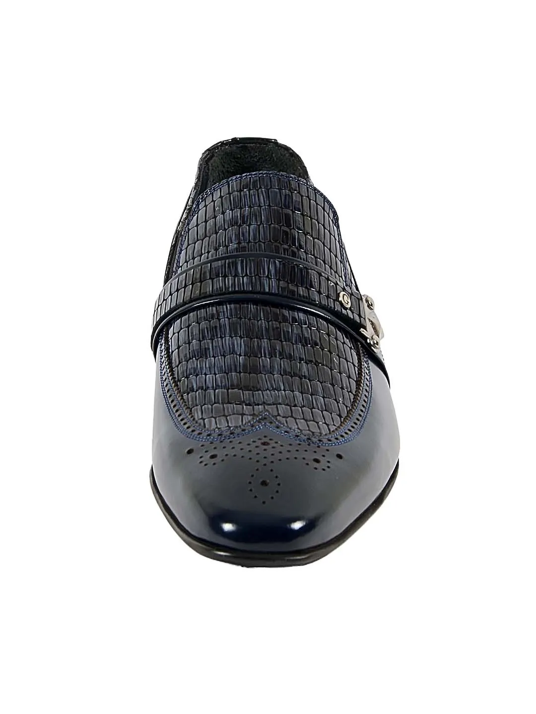 Franco Gabbani Patent Leather Blue Dress Shoe By HITZ