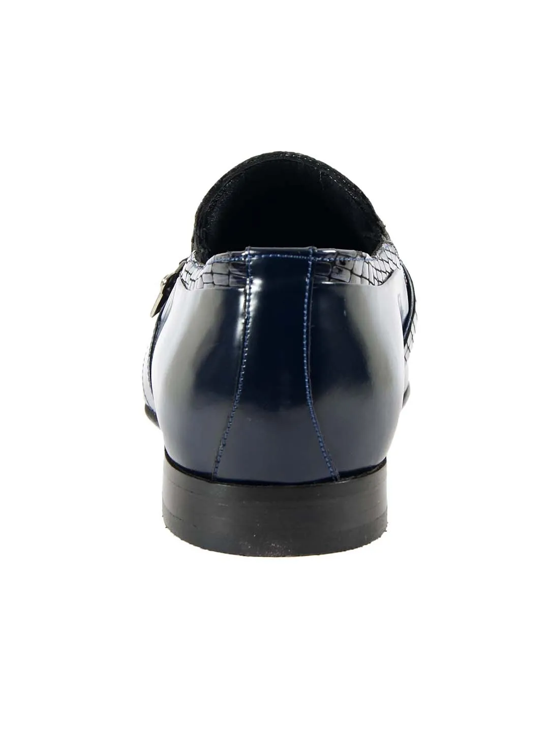 Franco Gabbani Patent Leather Blue Dress Shoe By HITZ