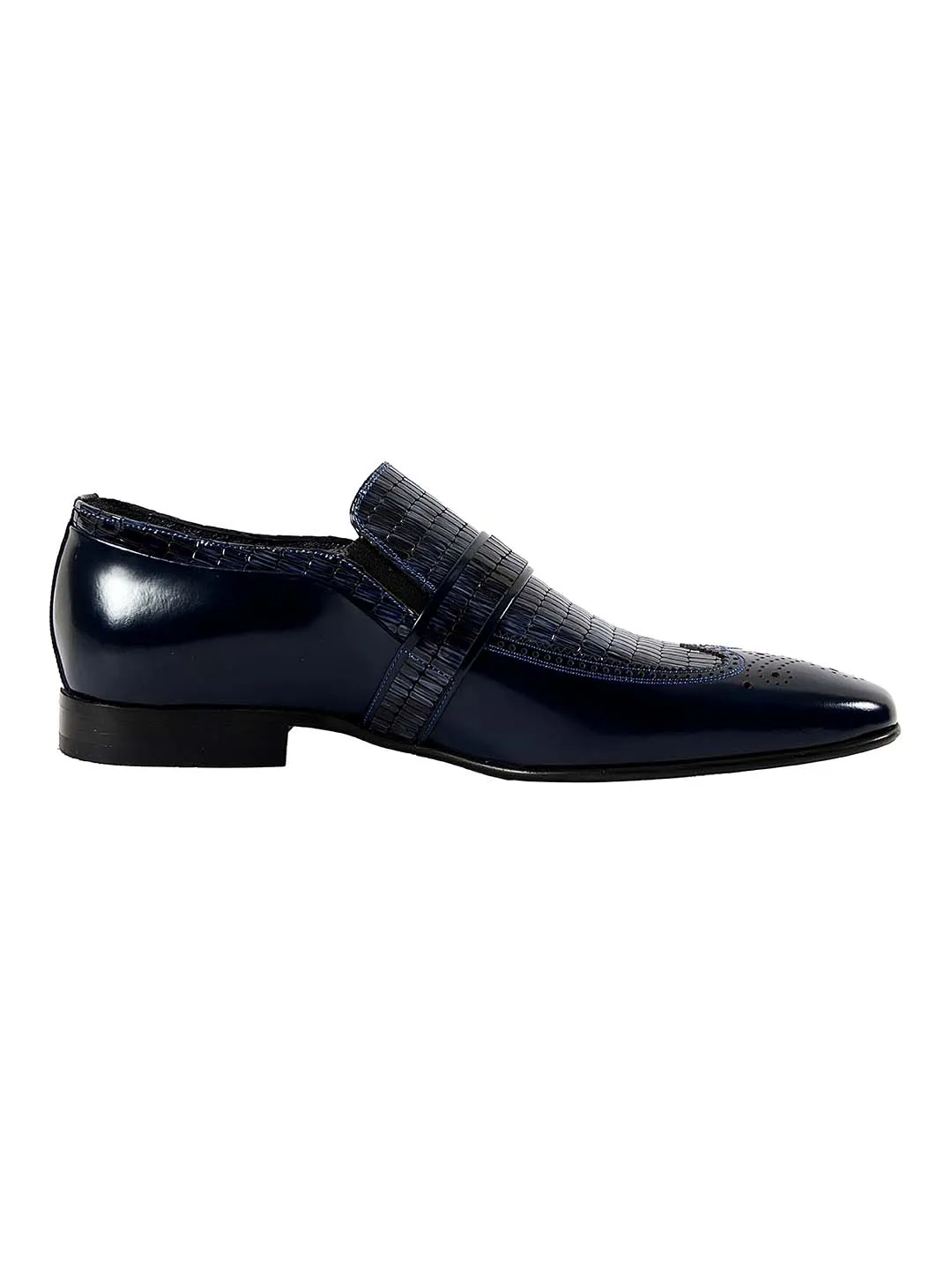 Franco Gabbani Patent Leather Blue Dress Shoe By HITZ