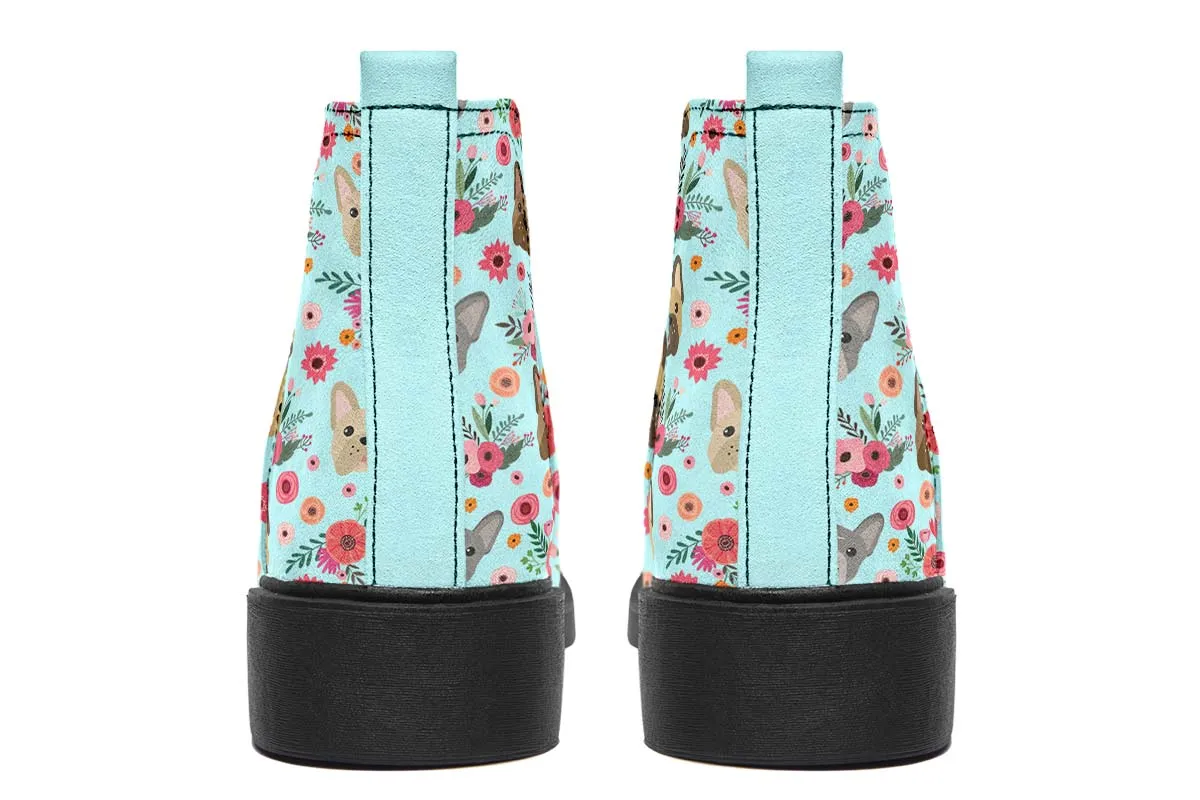 French Bulldog Flower Neat Vibe Boots