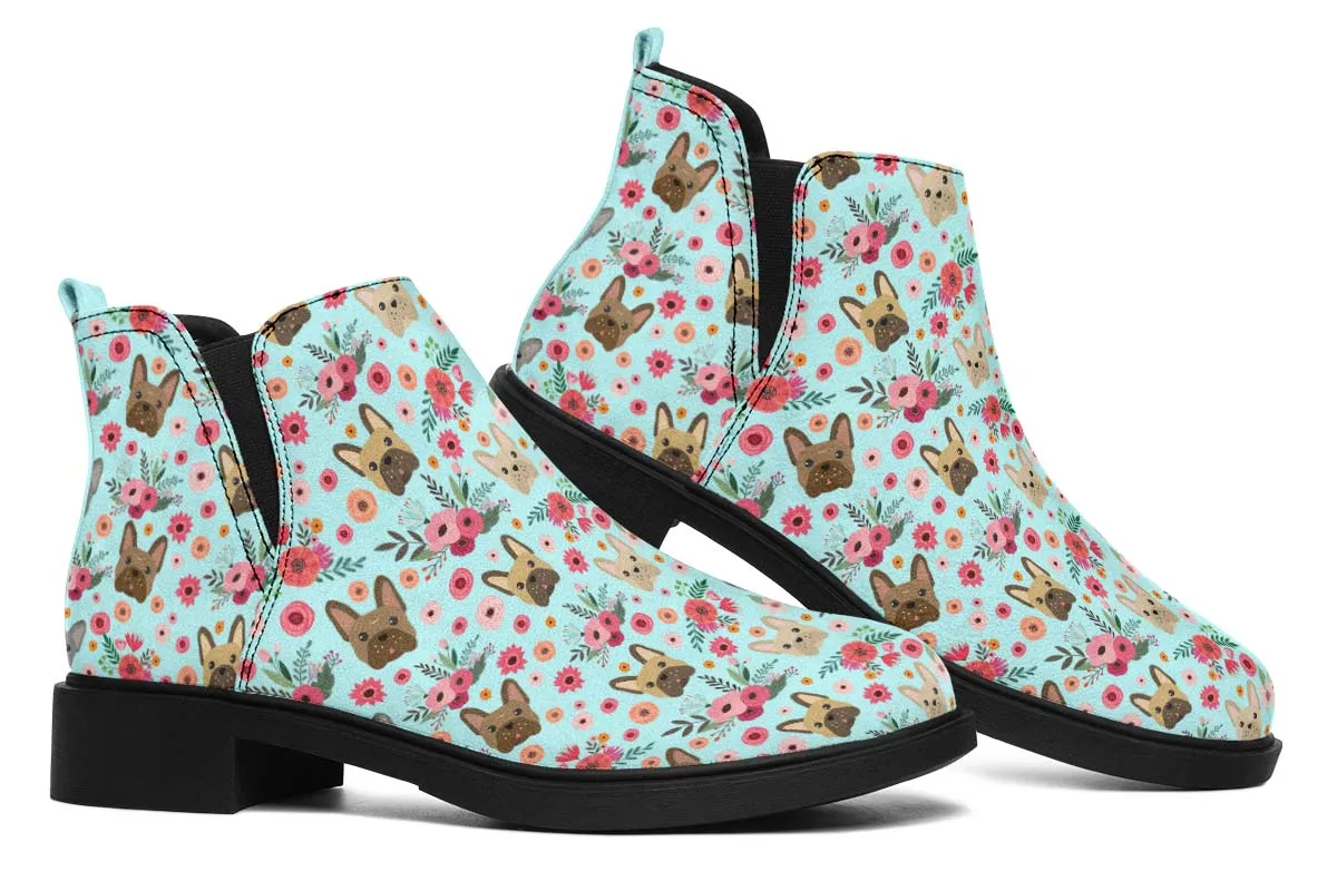 French Bulldog Flower Neat Vibe Boots