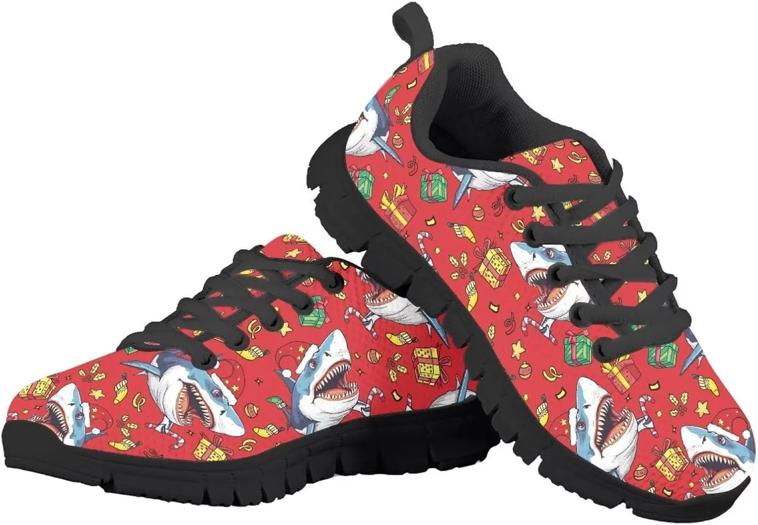 Gomyblomy Kids Running Shoes Boys Girls Tennis Shoes Lightweight Breathable Athletic Shoes Lace Up Flat Sneakers