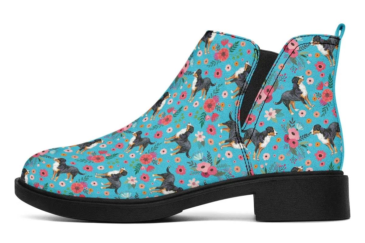 Greater Swiss Mountain Dog Flower Neat Vibe Boots