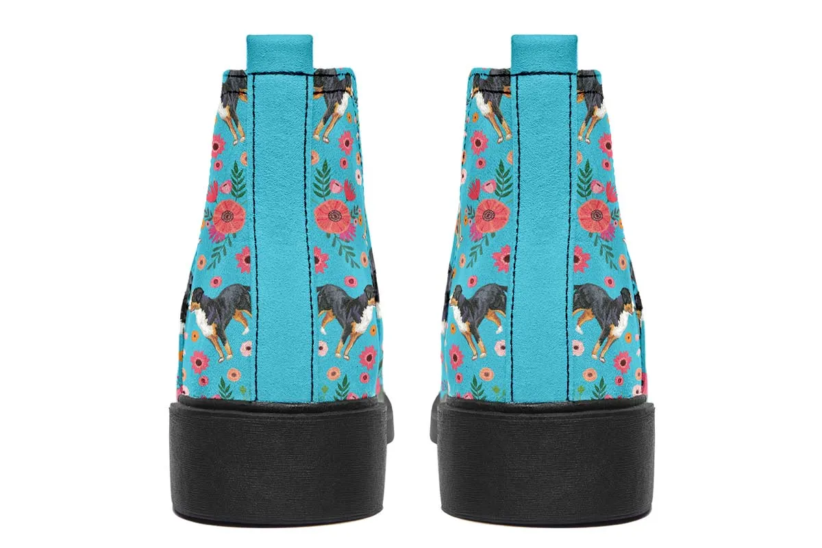 Greater Swiss Mountain Dog Flower Neat Vibe Boots