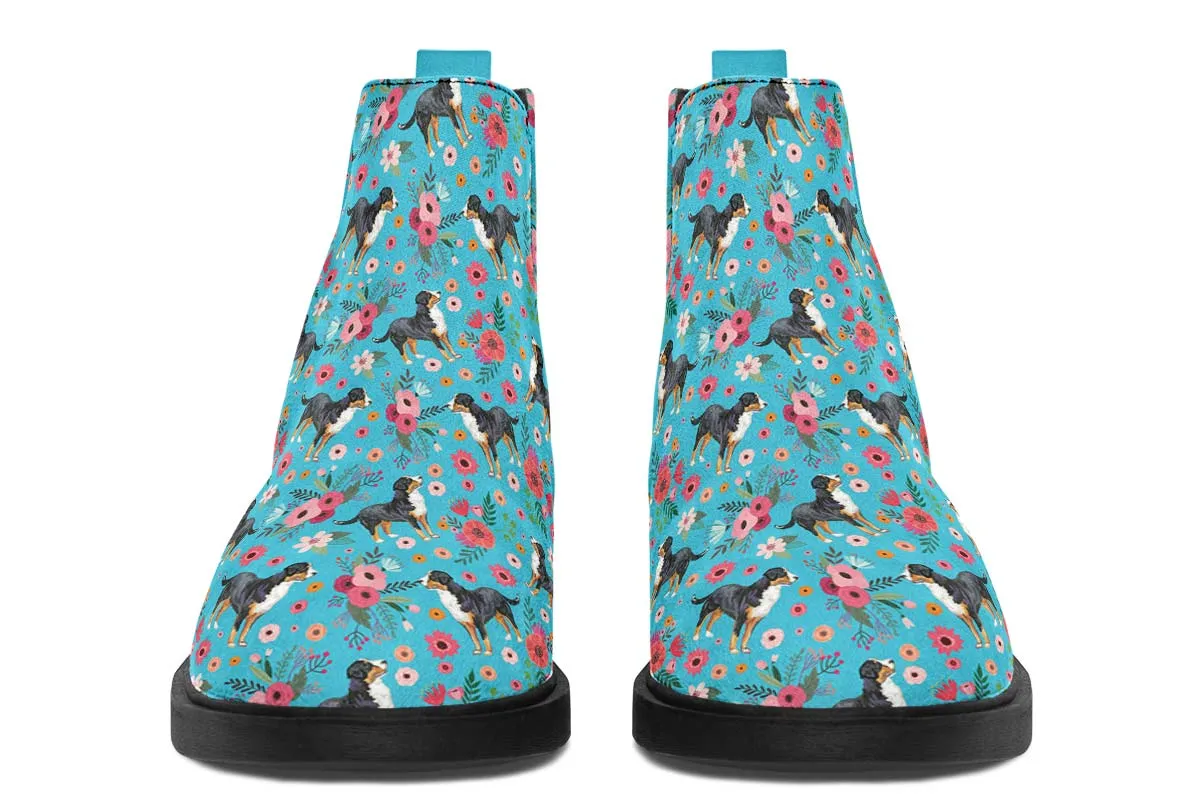 Greater Swiss Mountain Dog Flower Neat Vibe Boots