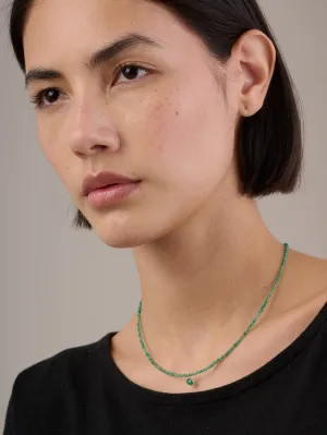 Green Onyx Mini Beads Choker