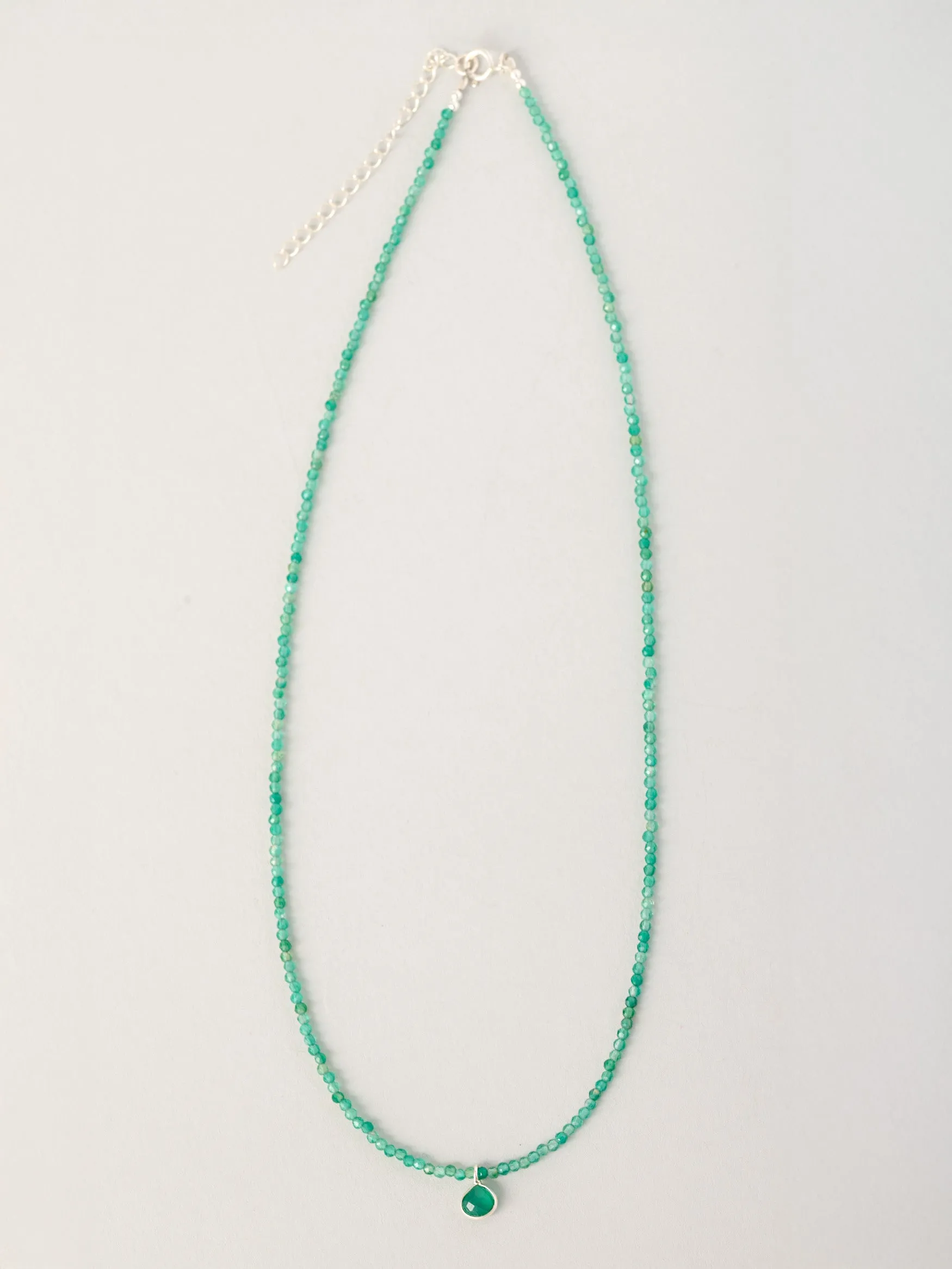 Green Onyx Mini Beads Choker