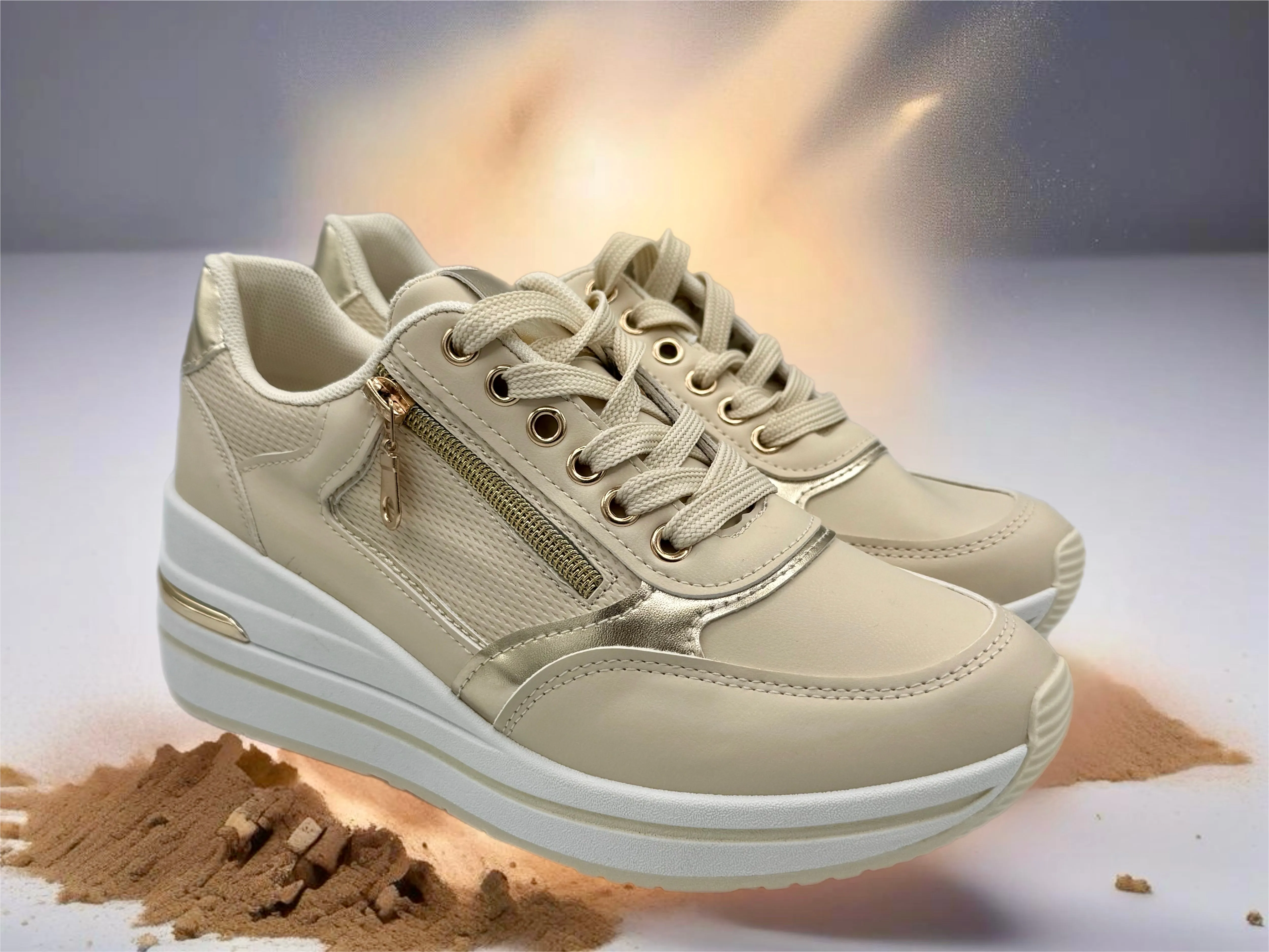 josie trainers - beige
