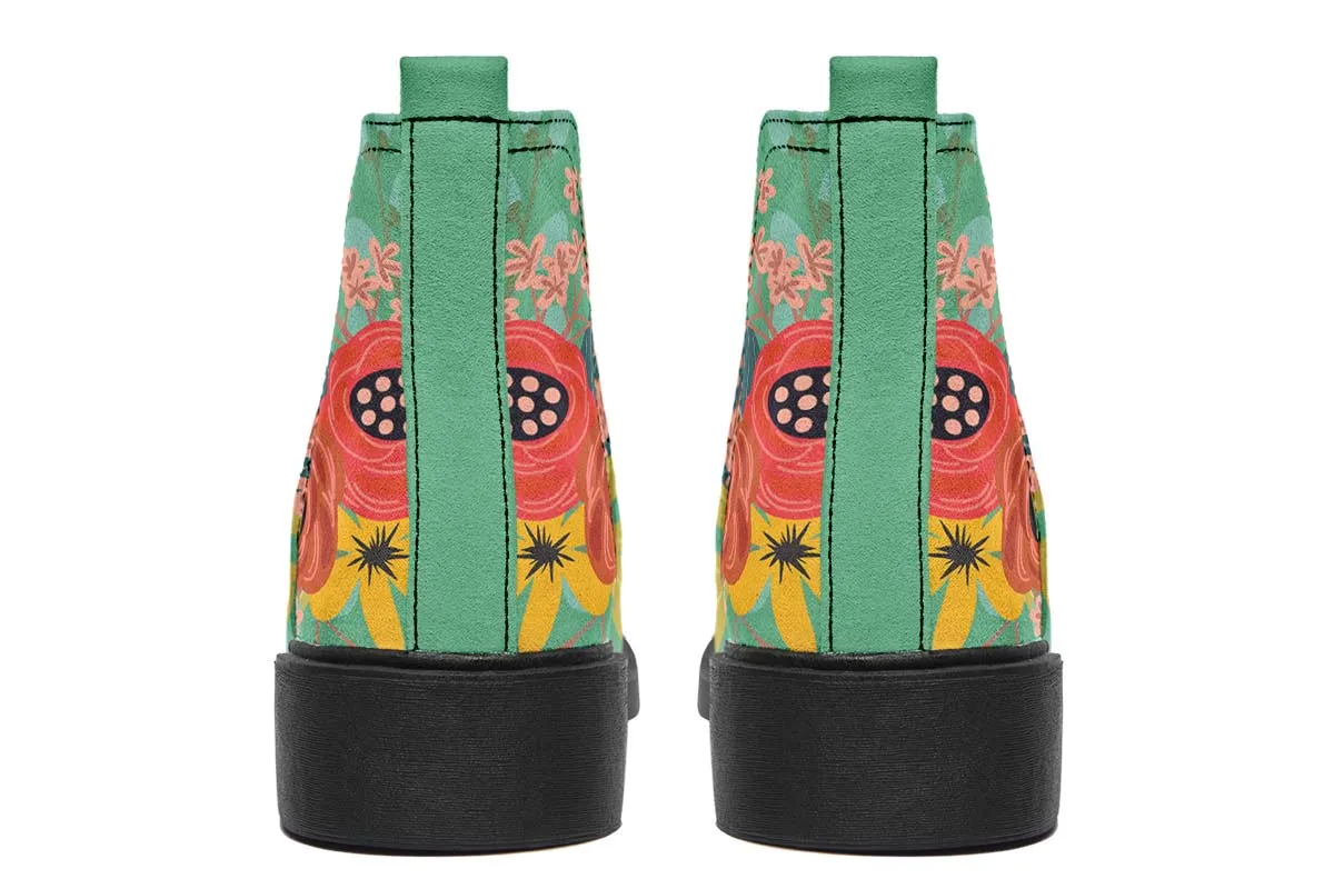 Joyful Black Pug Neat Vibe Boots