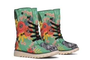 Joyful Black Pug Polar Vibe Boots