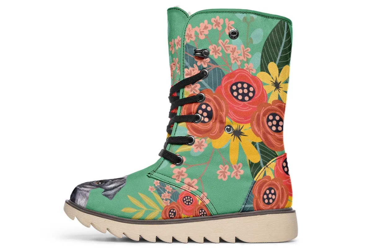 Joyful Black Pug Polar Vibe Boots