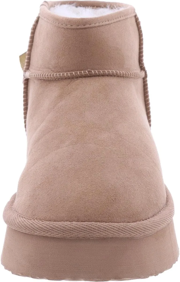 Juicy Couture Women Slip On Winter Boots Warm Microsuede Insulated Fashion Ankle Booties Outdoor Snow Boot-Olden
