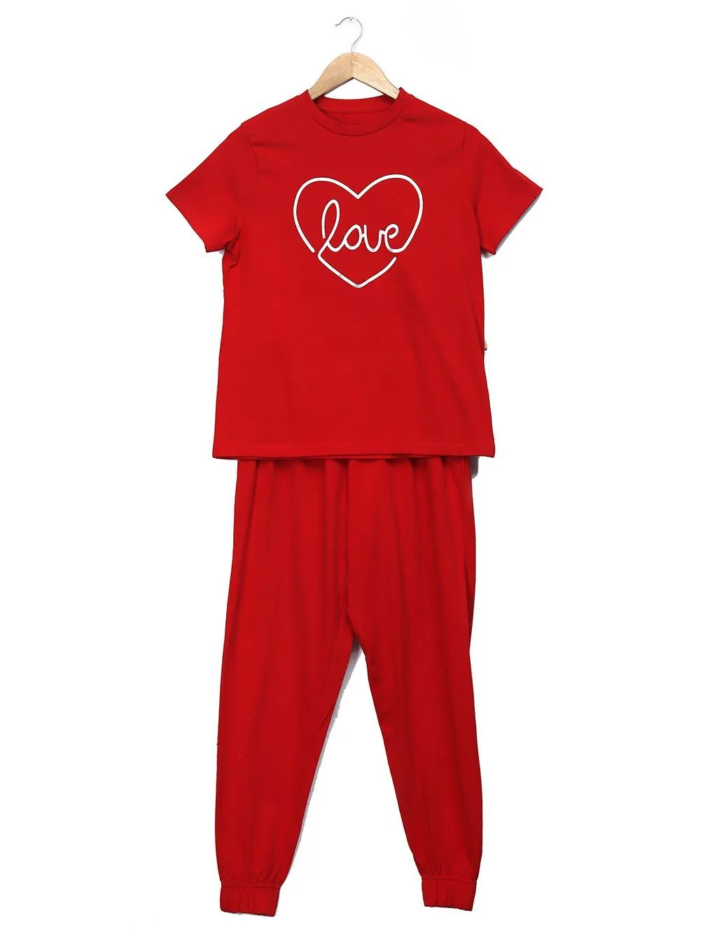 Ladies Love Heart Printed Loungewear LW-025