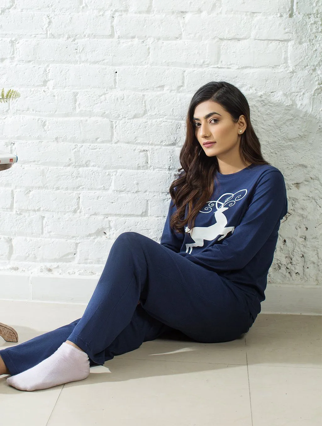 LADIES NAVY LOUNGEWEAR LW-011