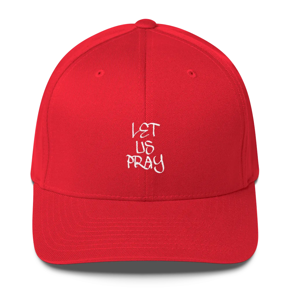 Let Us Pray Flex Fit Caps