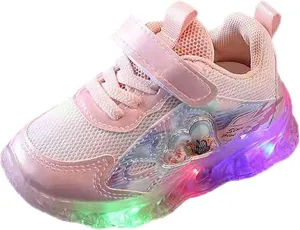 Light Up Shoes for Girls, Toddler Cute Fashion Flashing Running Athletic Sneakers Kids Cute Glowing Sports Shoes