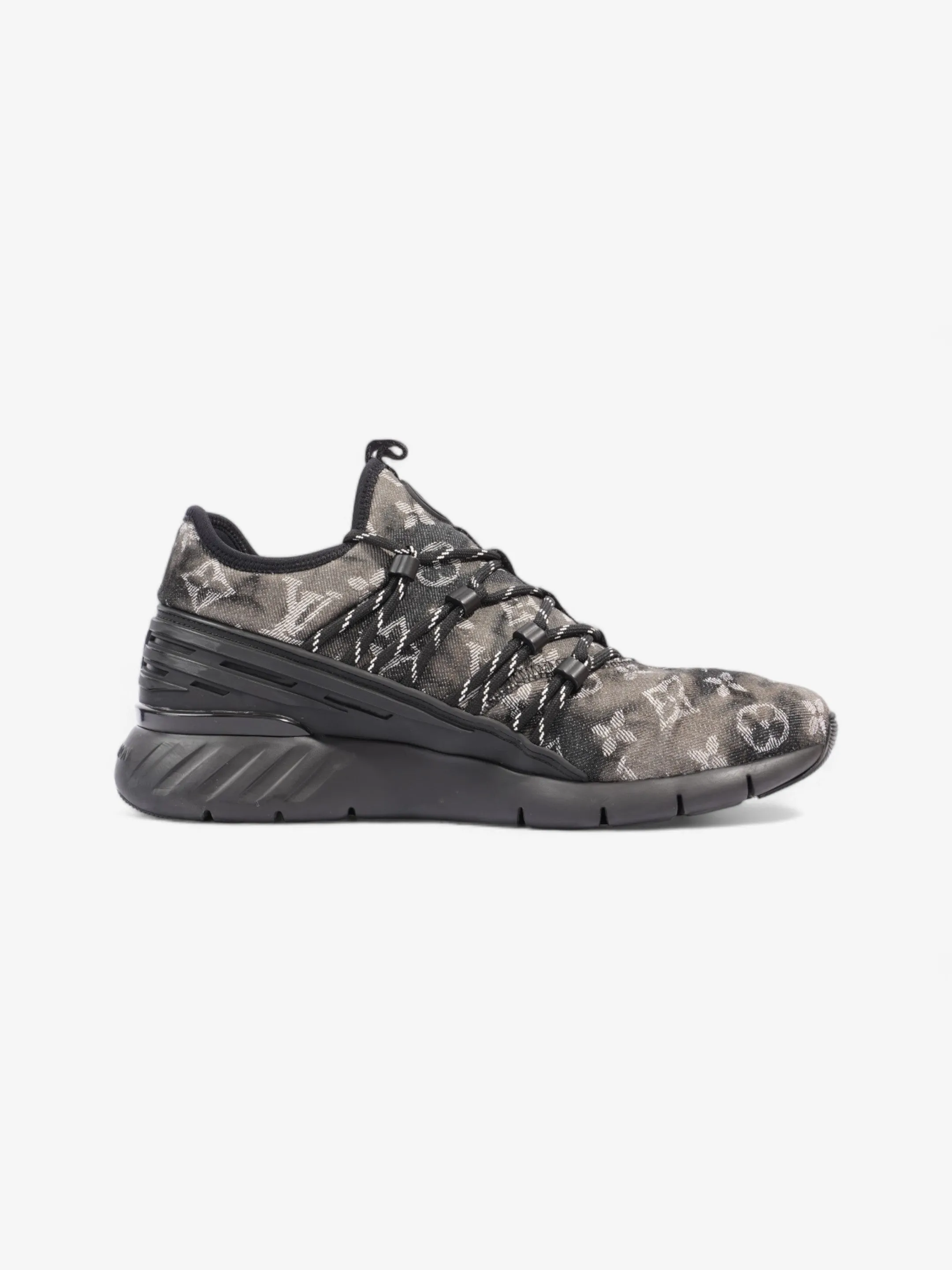 Louis Vuitton Fast Lane Sneaker Black / White Denim EU 41 UK 7