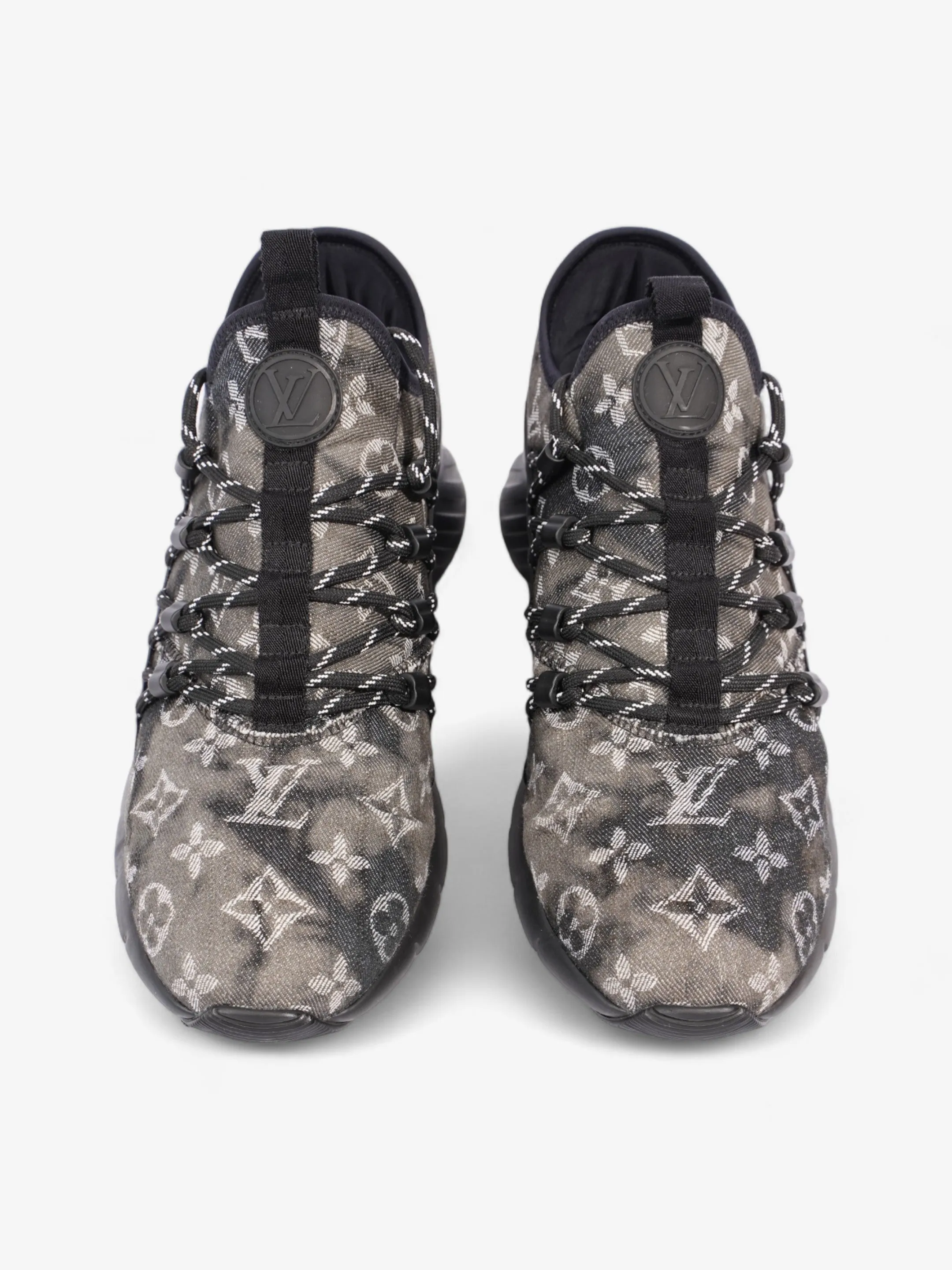 Louis Vuitton Fast Lane Sneaker Black / White Denim EU 41 UK 7