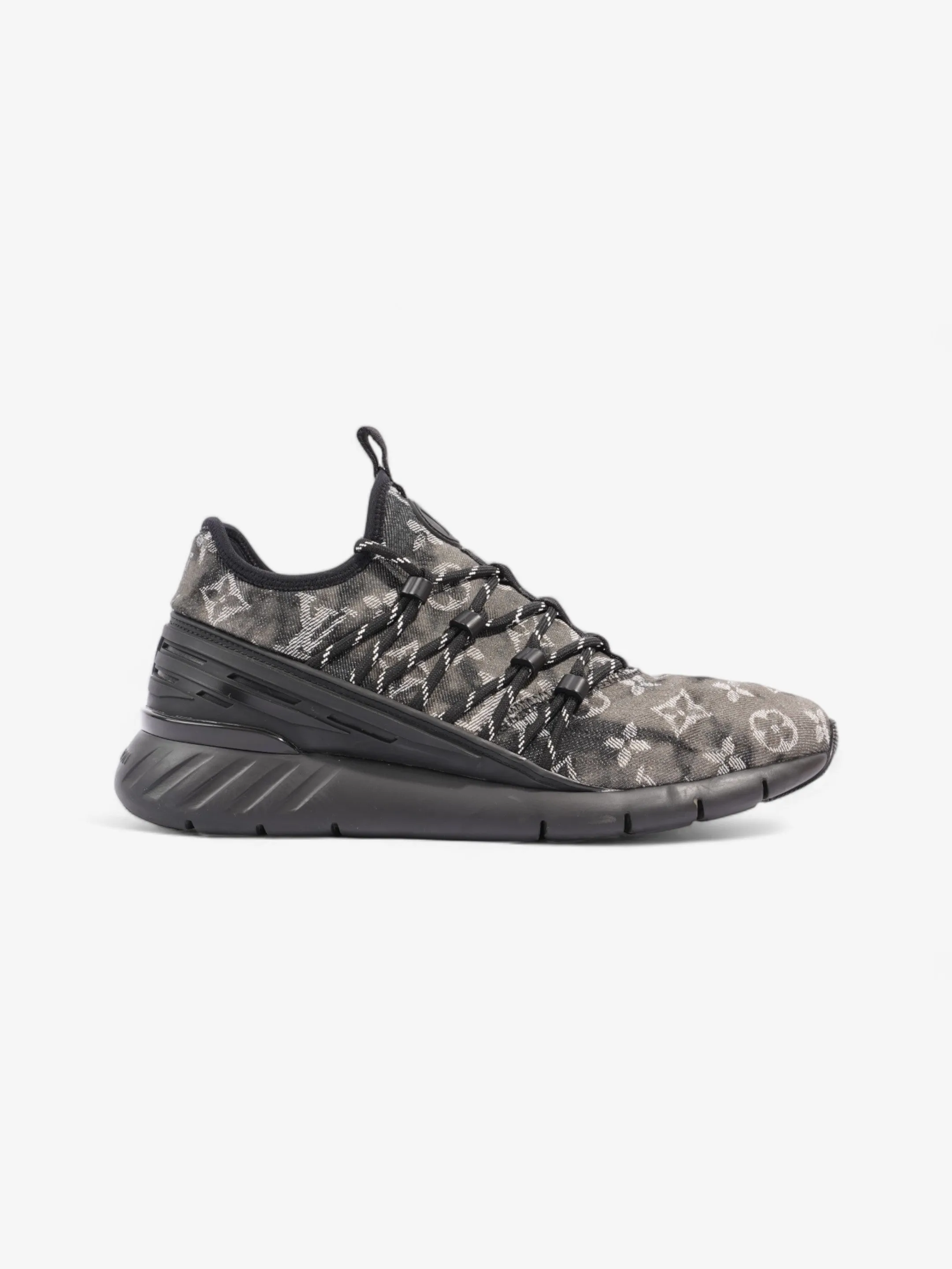 Louis Vuitton Fast Lane Sneaker Black / White Denim EU 41 UK 7