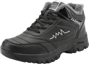 Men Work Boots Non Steel Toe Hiking Sneakers Warm Ankle Womens Safety Toe Shoes Wide Width Platform Sneakers Lightweight Safety Hike Grounded Footwear