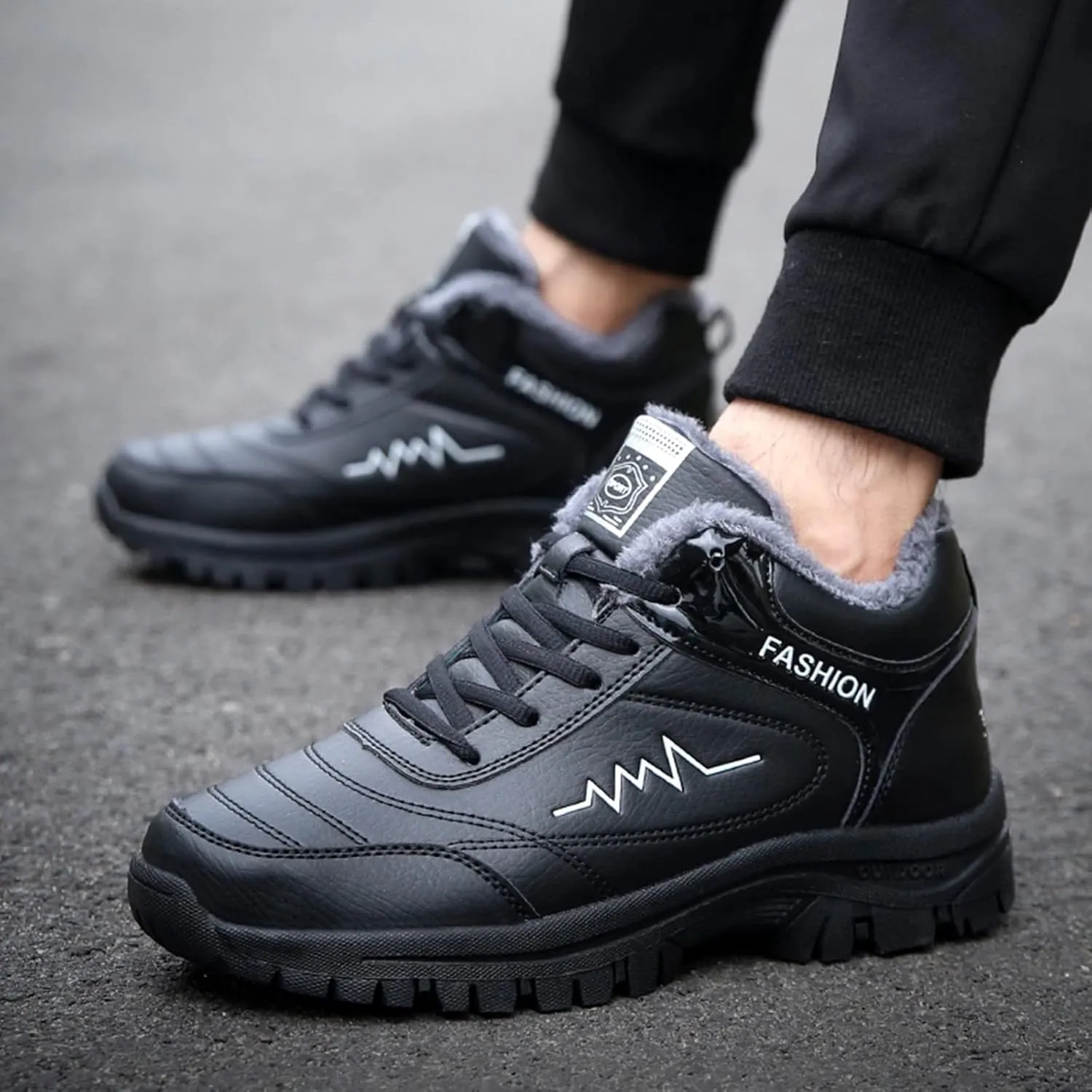 Men Work Boots Non Steel Toe Hiking Sneakers Warm Ankle Womens Safety Toe Shoes Wide Width Platform Sneakers Lightweight Safety Hike Grounded Footwear