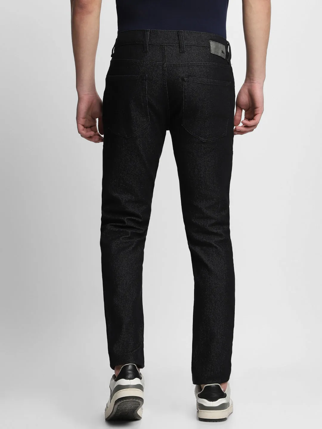 Men's Slim Fit Rinse Black Stretchable Jeans