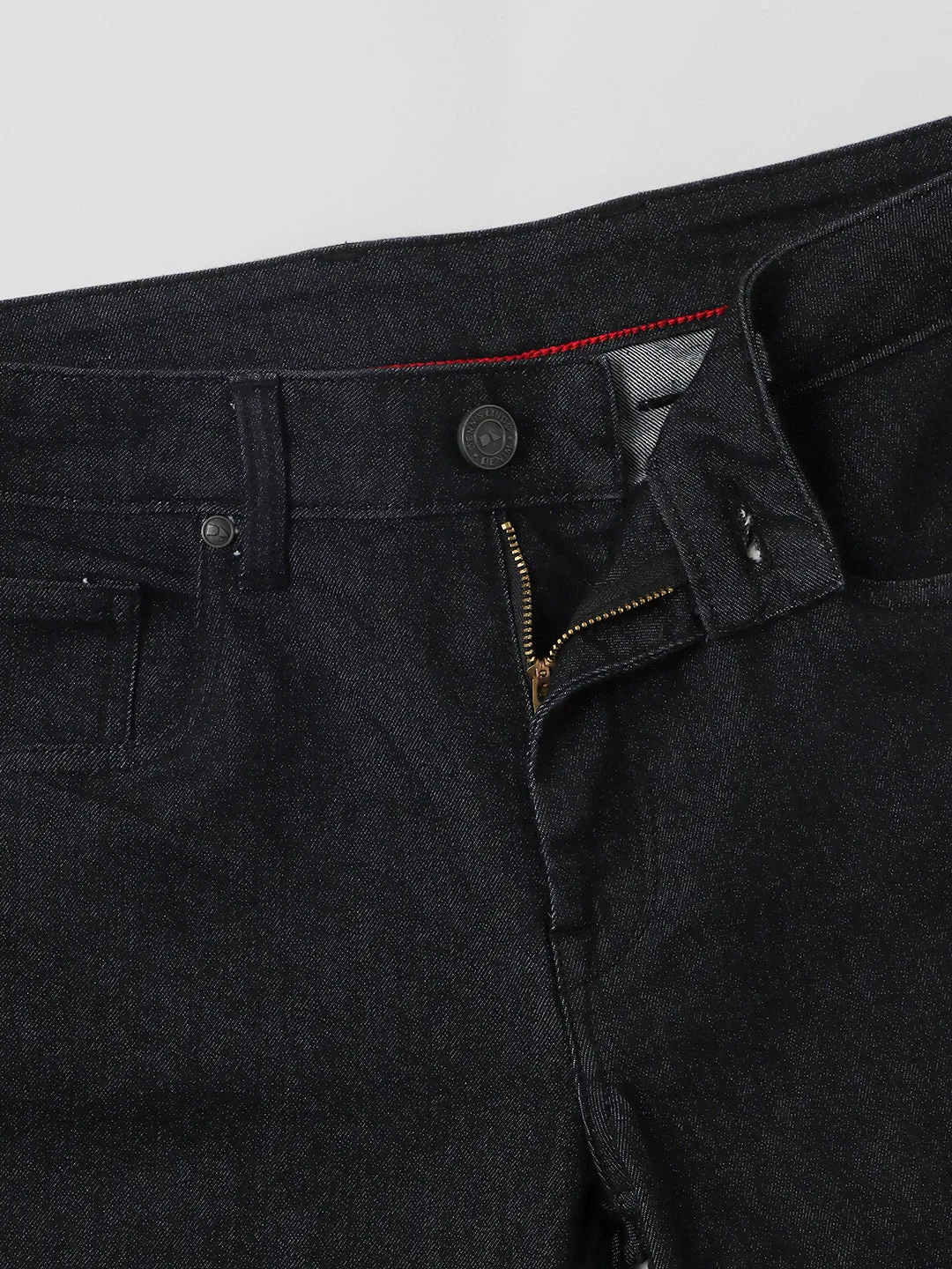 Men's Slim Fit Rinse Black Stretchable Jeans
