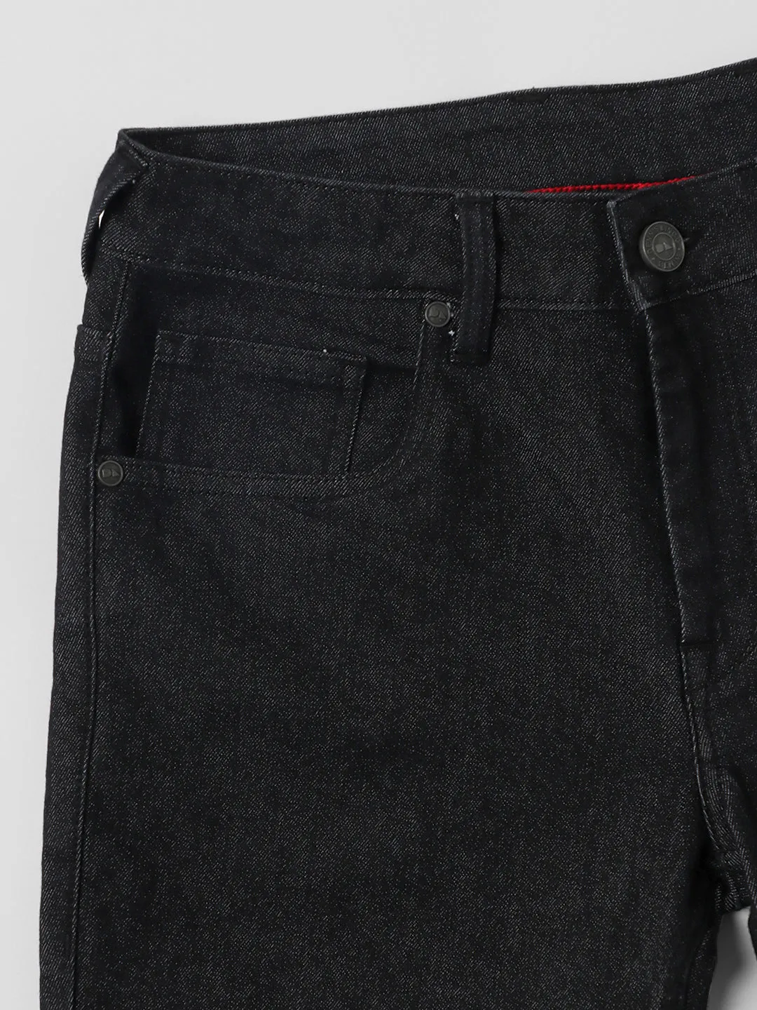 Men's Slim Fit Rinse Black Stretchable Jeans