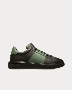 Mitty Leather Black / Green Low Top Sneakers