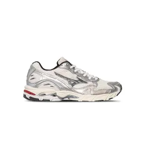 MIZUNO - S.L. WAVE RIDER SNOW WHITE/BLACK SAND/RHYTHMIC RED