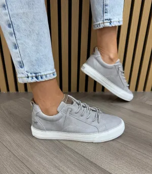 Mustang (SS25) Elasticated Lace Slip On Trainer 1272-311-22 - Hellgrau/Light Grey (M2)