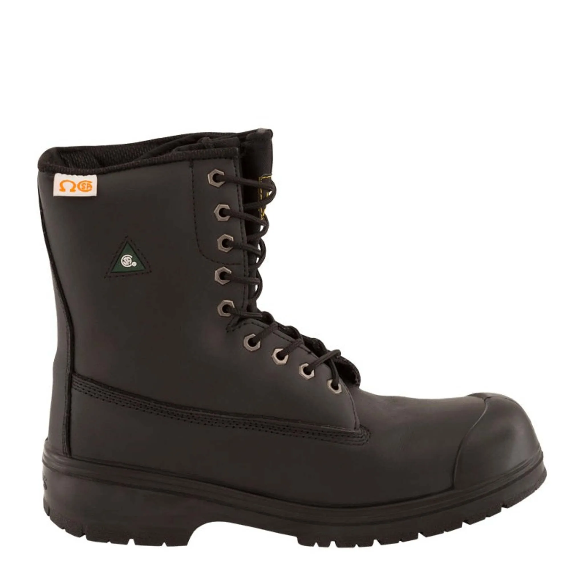 Nats Men's Safety Work Boots S320 | CSA 8" Full Grain Leather Steel Toe and Plate, Double Density PU Outsoles, Oil Resistant | Sizes 7-14