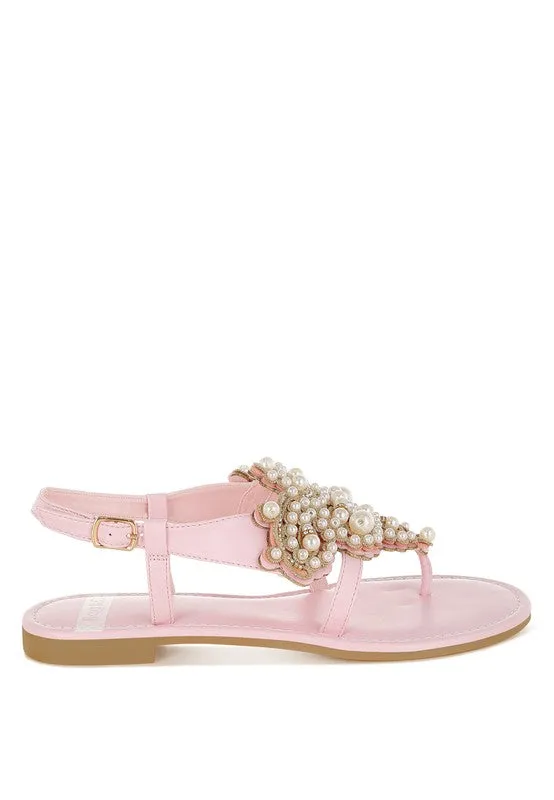 Nayasa Pn Buckle Pearls Flats