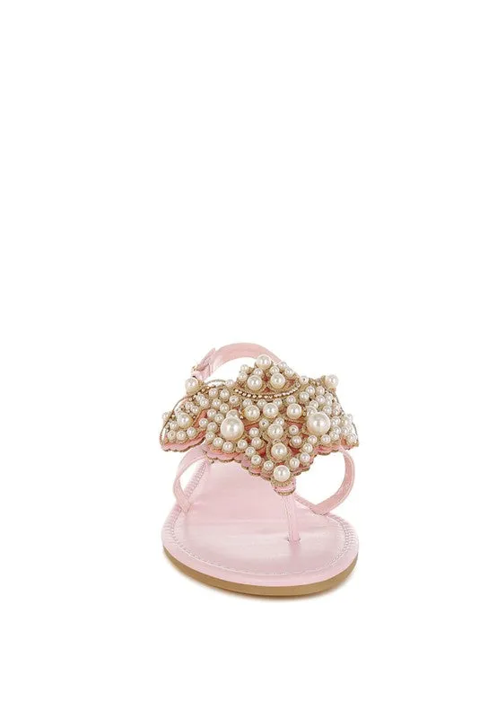 Nayasa Pn Buckle Pearls Flats