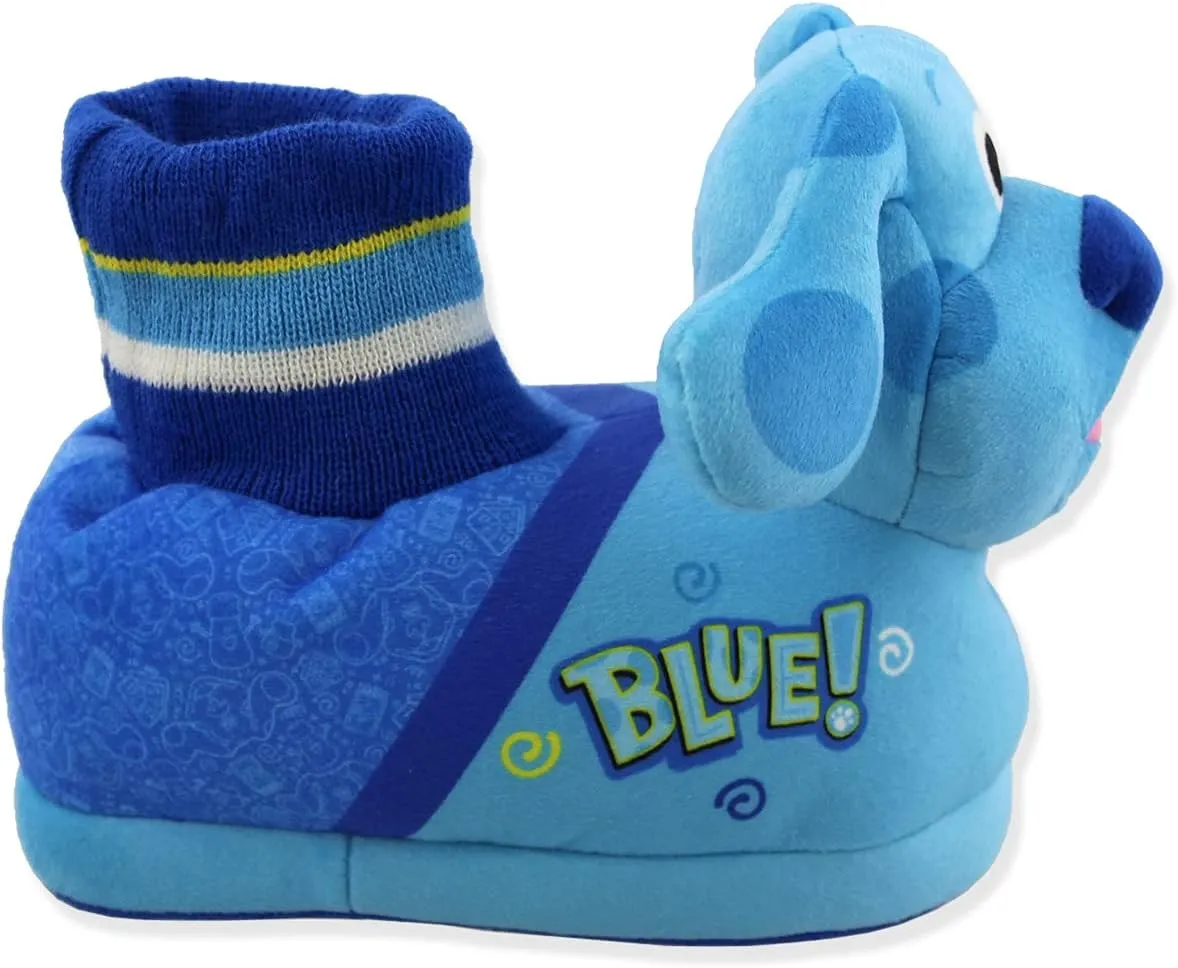 Nickelodeon Blue's Clues & You Toddler Plush 3D Sock Top Slippers