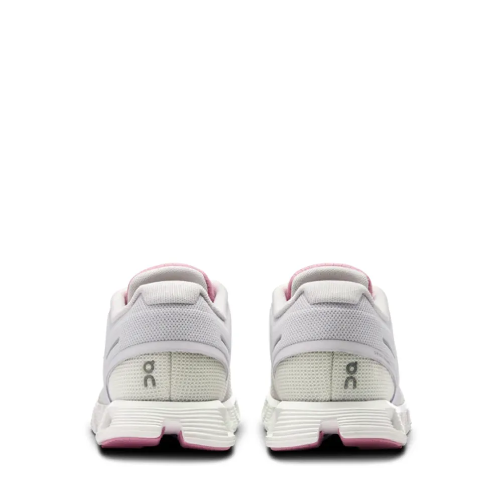 On Women's Cloud 5 Push Sneaker in Ivory/Blossom