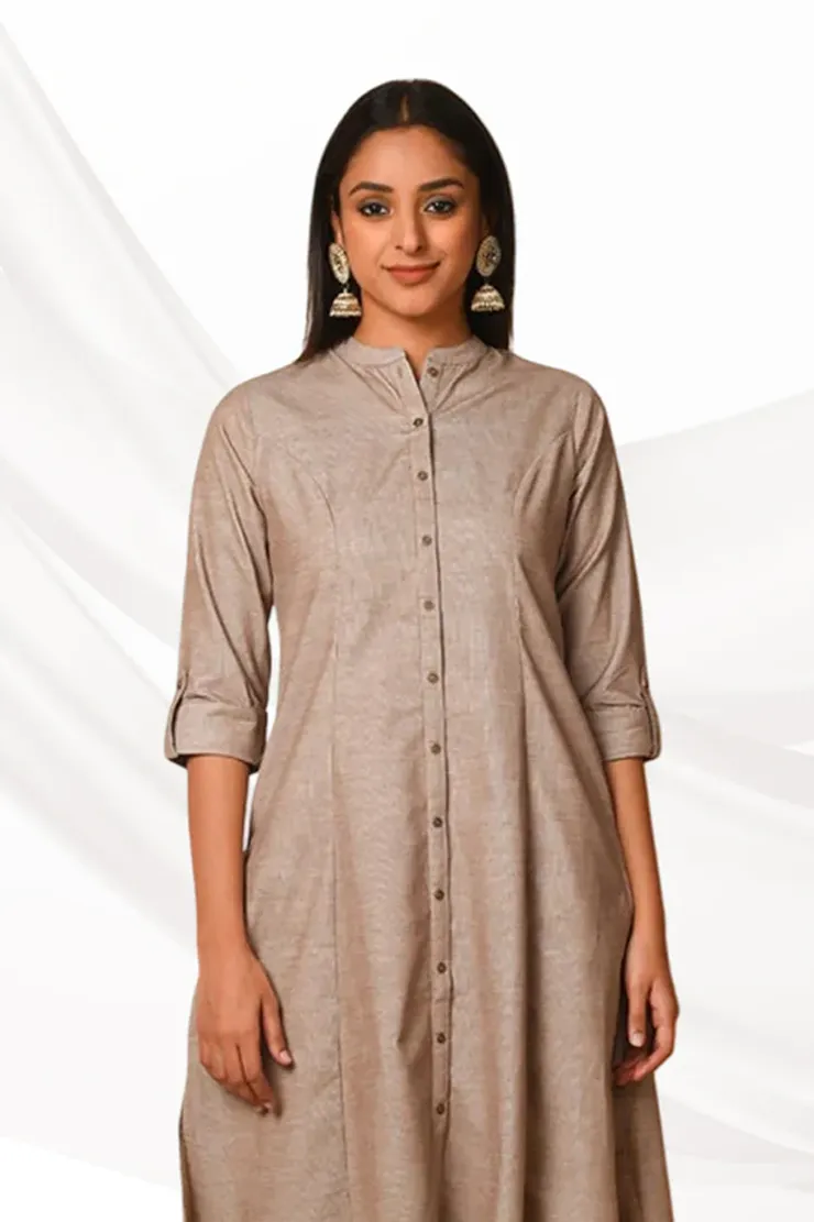 Plush Pastel Corduroy Kurta Set