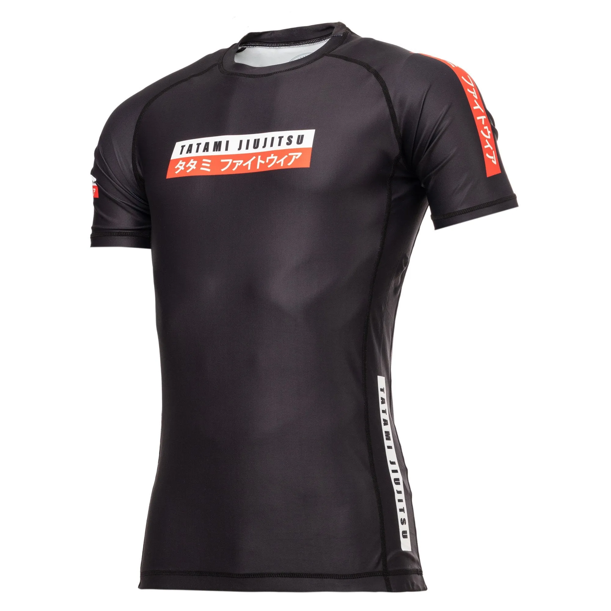 Rash Guard - Herresnit - Tatami Fightwear -  'Urban' - Kortrmet - Sort