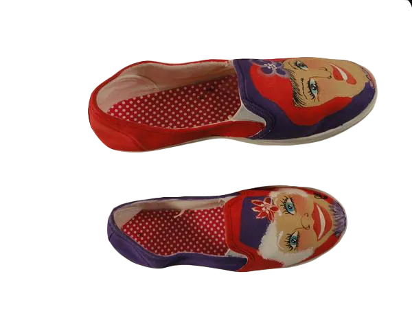 Red Hat Sneakers Hand Painted 8 (SKU 000192-4)
